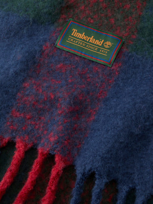 Timberland Sciarpa Intrecciata Con Nappe Timberland - Blu Scuro