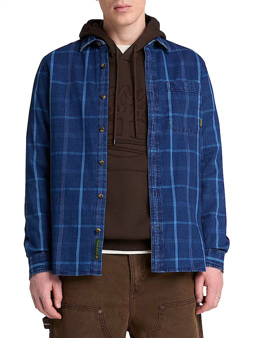 TIMBERLAND Camicia Casual Timberland Indigo Check - Blu