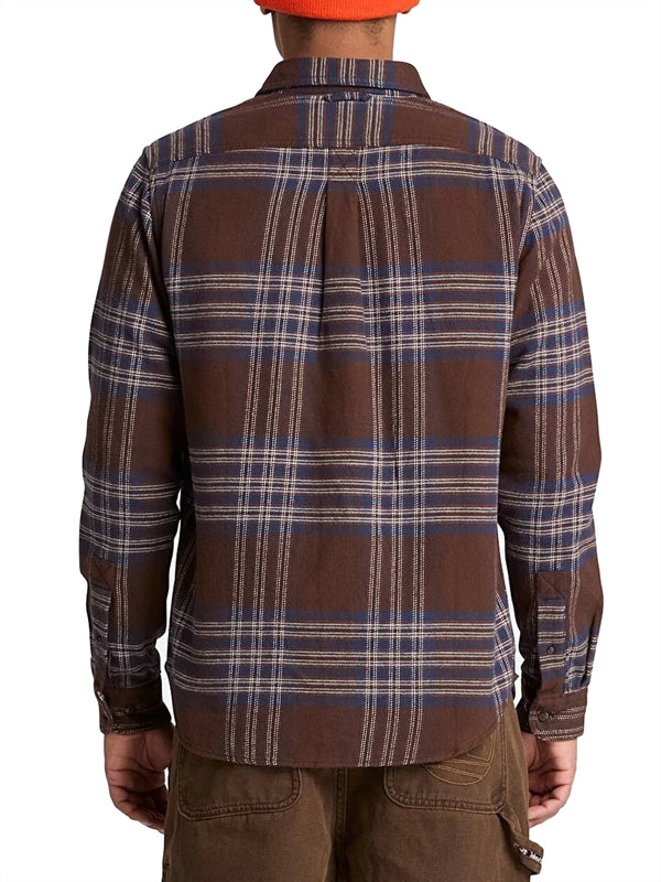 Timberland Camicia Casual Timberland A Quadri Indigo Marrone