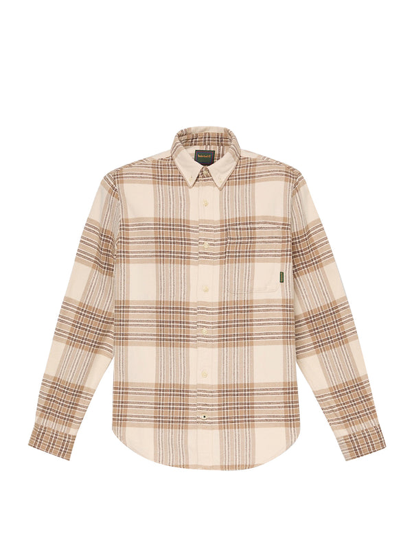 TIMBERLAND Camicia Casual Timberland A Quadri Indigo Beige