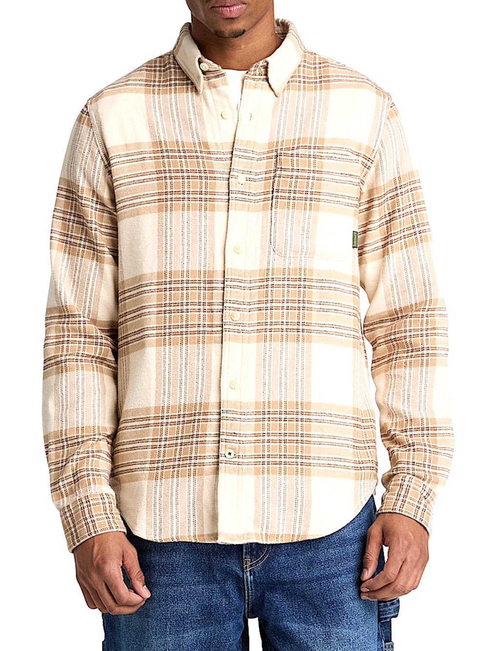 Timberland Camicia Casual Timberland A Quadri Indigo Beige