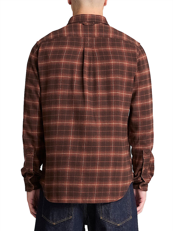 TIMBERLAND Camicia Vestibilità regular a Quadri in Flanella Marrone