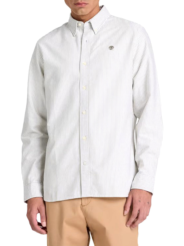 TIMBERLAND Camicia Casual Striped Oxford Timberland - Verde Chiaro
