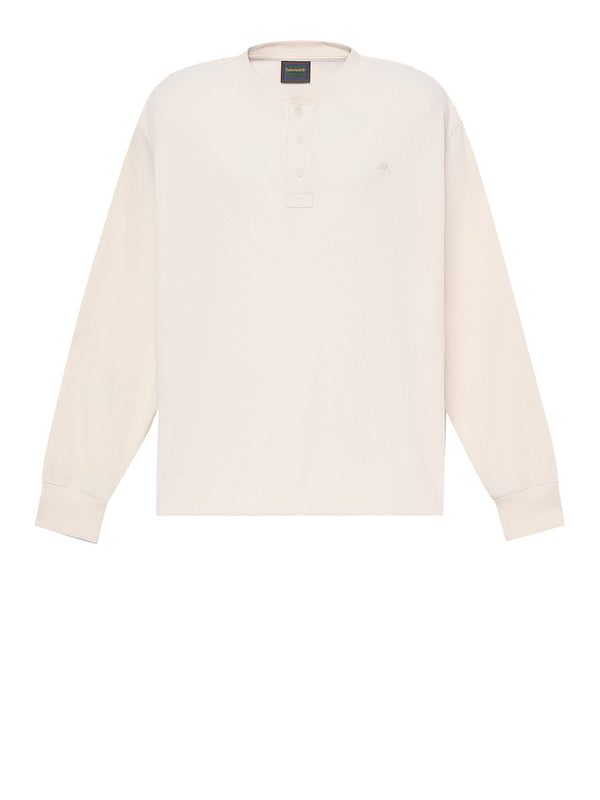 TIMBERLAND Polo Timberland a Maniche Lunghe a Nido d'Ape Wharf River Beige