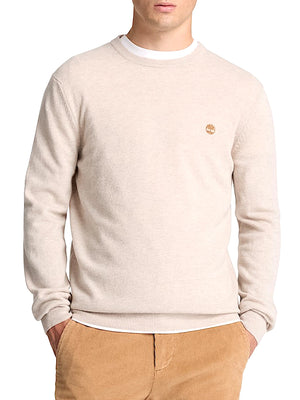TIMBERLAND Timberland Maglione Girocollo in Lana Merino Cohas Brook Beige