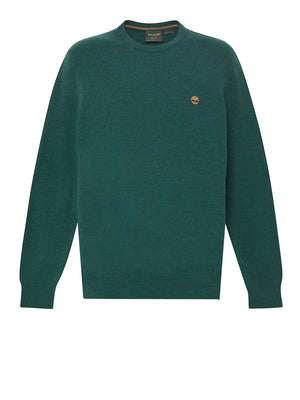 TIMBERLAND Timberland Maglione Girocollo in Lana Merino Cohas Brook Verde Scuro