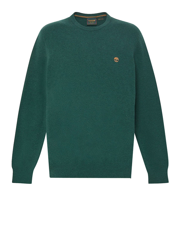 TIMBERLAND Timberland Maglione Girocollo in Lana Merino Cohas Brook Verde Scuro