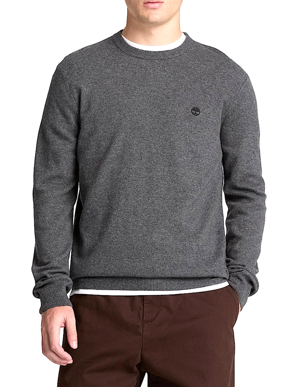 TIMBERLAND Timberland Maglione Girocollo in Lana Merino Cohas Brook Grigio
