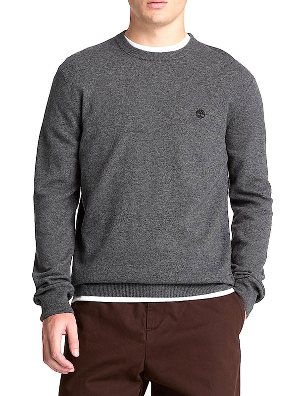 TIMBERLAND Timberland Maglione Girocollo in Lana Merino Cohas Brook Grigio