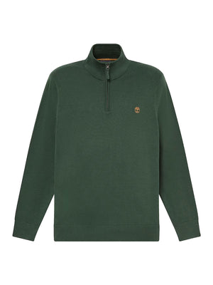 TIMBERLAND Maglione Williams River Quarter Zip Timberland - Verde Scuro