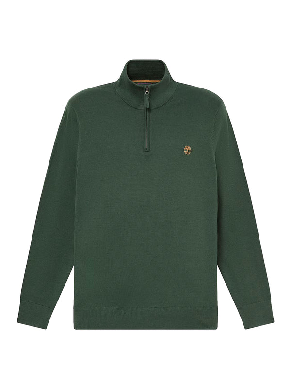 TIMBERLAND Maglione Williams River Quarter Zip Timberland - Verde Scuro