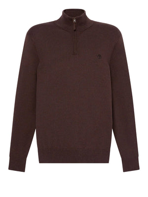 TIMBERLAND Maglione Williams River Quarter Zip Timberland - Marrone Scuro