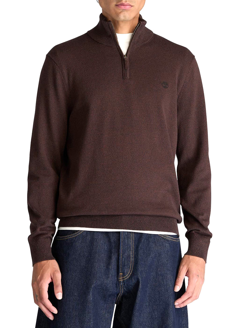 Timberland Maglione Williams River Quarter Zip Timberland - Marrone Scuro