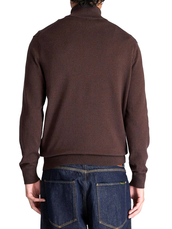 TIMBERLAND Maglione Williams River Quarter Zip Timberland - Marrone Scuro