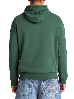 TIMBERLAND Felpa Timberland con Logo Established 1973 Ricamato Verde Scuro