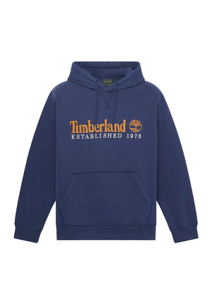 TIMBERLAND Felpa Timberland con Logo Established 1973 Ricamato Navy