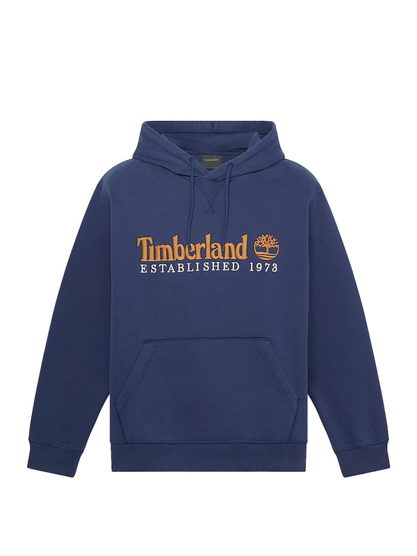 TIMBERLAND Felpa Timberland con Logo Established 1973 Ricamato Navy