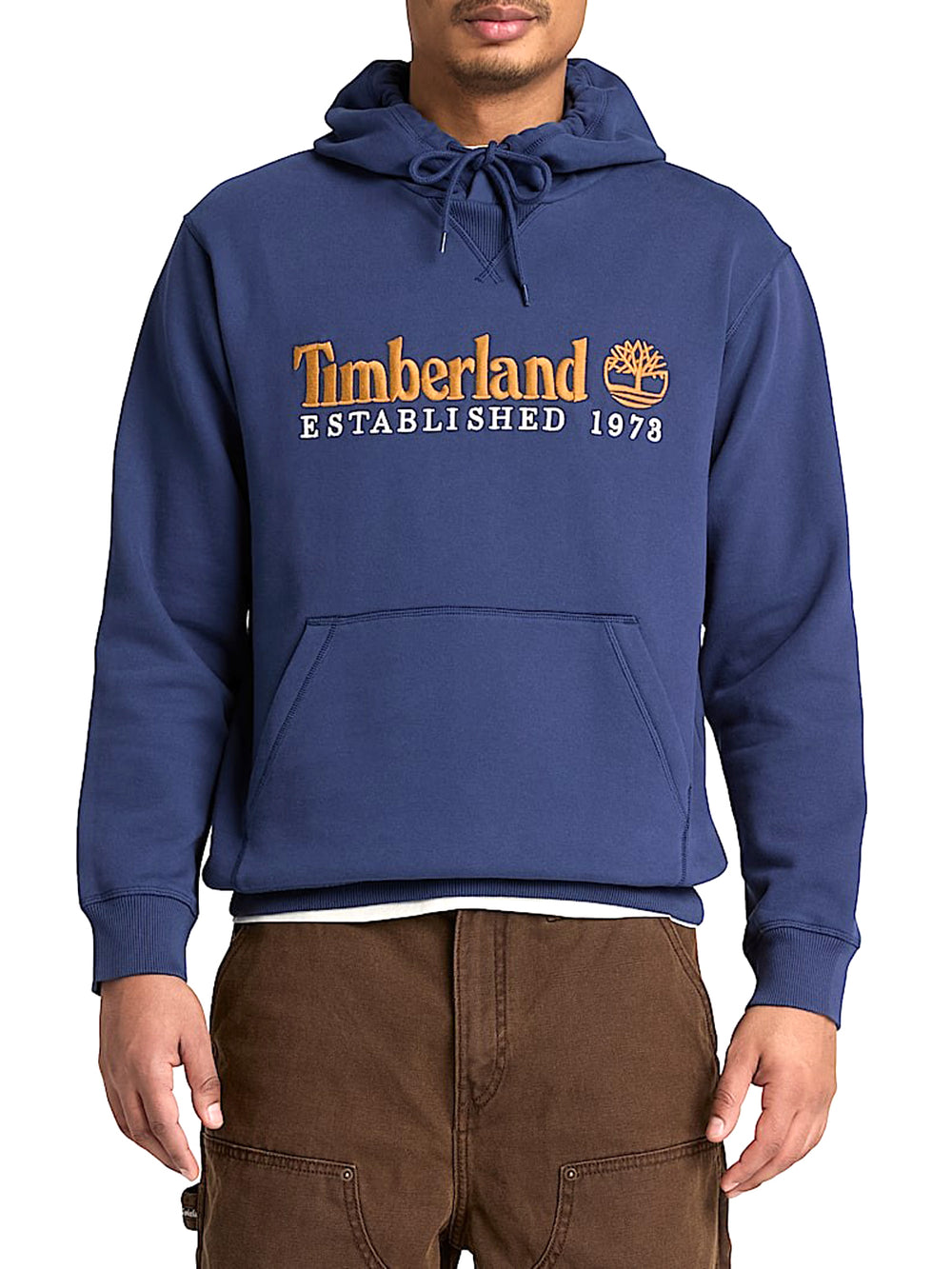 TIMBERLAND Felpa Timberland con Logo Established 1973 Ricamato Navy