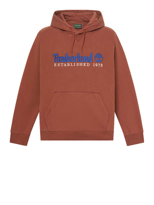 TIMBERLAND Felpa Timberland con Logo Established 1973 Ricamato Brown