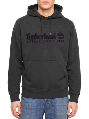 TIMBERLAND Felpa Timberland con Logo Established 1973 Ricamato Nero