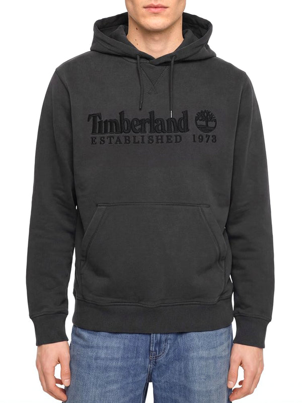 TIMBERLAND Felpa Timberland con Logo Established 1973 Ricamato Nero