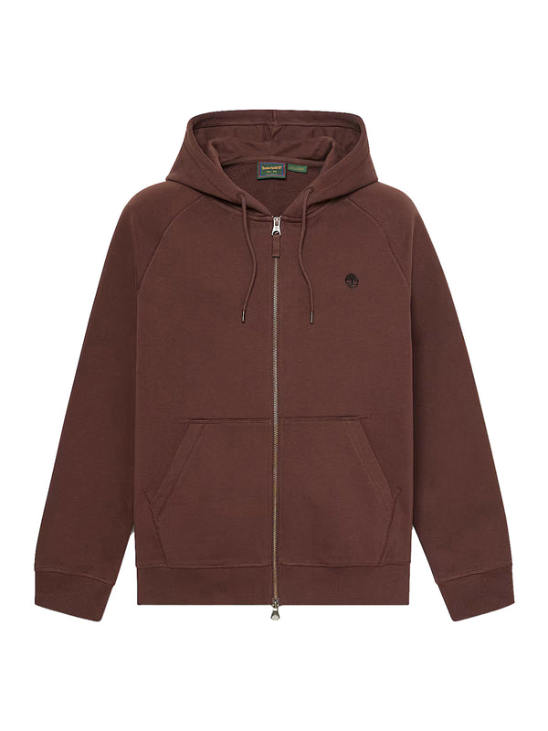 TIMBERLAND Felpa Lb Full Zip Timberland - Marrone Scuro