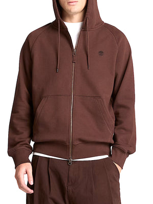 TIMBERLAND Felpa Lb Full Zip Timberland - Marrone Scuro