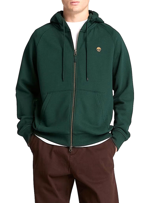 TIMBERLAND Felpa Lb Full Zip Timberland - Verde Scuro