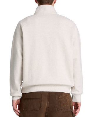 TIMBERLAND Felpa Tree Embroidered Logo 1/4 Zip Lb Timberland - Beige