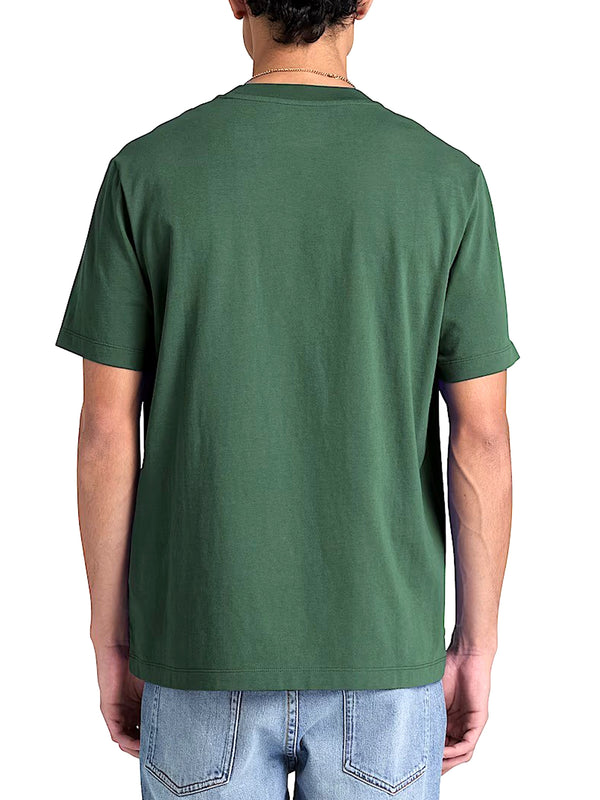 TIMBERLAND T-Shirt Silicon Badge Ss Timberland - Verde Scuro