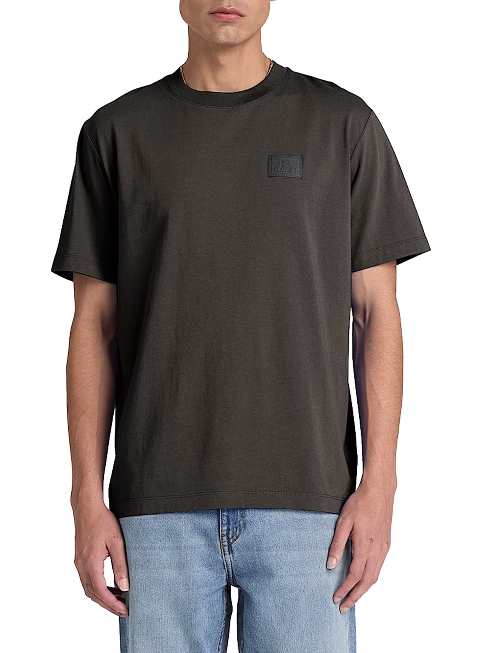 TIMBERLAND T-Shirt Silicon Badge Ss Timberland - Nero