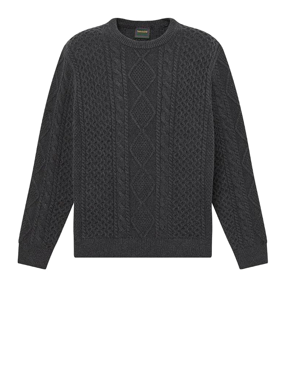 TIMBERLAND Maglione Timberland Girocollo in Maglia a Trecce Phillips Brook Coal