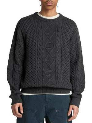 TIMBERLAND Maglione Timberland Girocollo in Maglia a Trecce Phillips Brook Coal