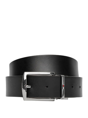 Tommy Hilfiger Cintura Tommy Hilfiger Reversibile Denton In Pelle - Nero