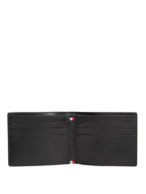 TOMMY HILFIGER 1USCITA Portafoglio Tommy Hilfiger Bifold In Pelle - Black