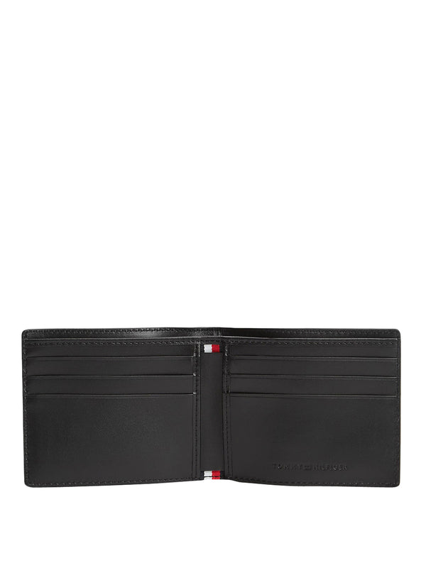 TOMMY HILFIGER 1USCITA Portafoglio Tommy Hilfiger Bifold In Pelle - Black