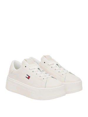 Tommy Hilfiger Sneakers Tommy Hilfiger Platform Logo - Crema