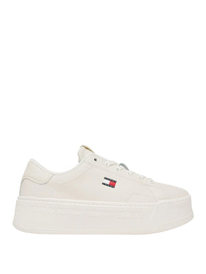 Tommy Hilfiger Sneakers Tommy Hilfiger Platform Logo - Crema