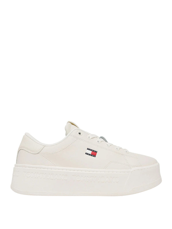 Tommy Hilfiger Sneakers Tommy Hilfiger Platform Logo - Crema