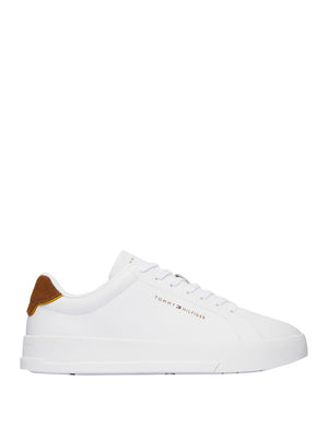 TOMMY HILFIGER 1USCITA Sneakers Tommy Hilfiger Th Court Lth Detail Ess - Bianco Cognac