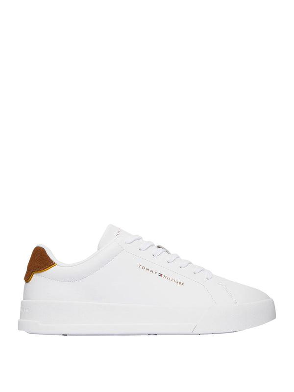 TOMMY HILFIGER 1USCITA Sneakers Tommy Hilfiger Th Court Lth Detail Ess - Bianco Cognac