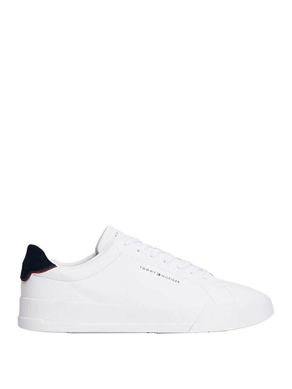 TOMMY HILFIGER 1USCITA Sneakers Tommy Hilfiger Sportive In Pelle Con Logo - Bianco