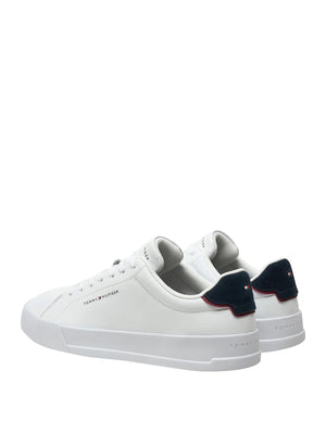 Tommy Hilfiger Sneakers Tommy Hilfiger Sportive In Pelle Con Logo - Bianco