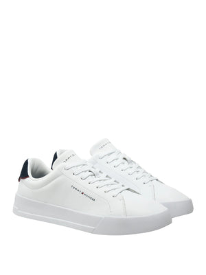 Tommy Hilfiger Sneakers Tommy Hilfiger Sportive In Pelle Con Logo - Bianco