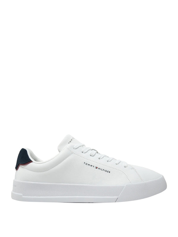 Tommy Hilfiger Sneakers Tommy Hilfiger Sportive In Pelle Con Logo - Bianco