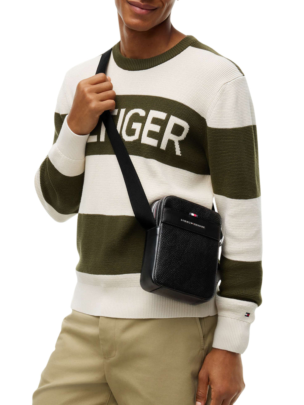 TOMMY HILFIGER 2USCITA Borsa a Tracolla Uomo - Nero