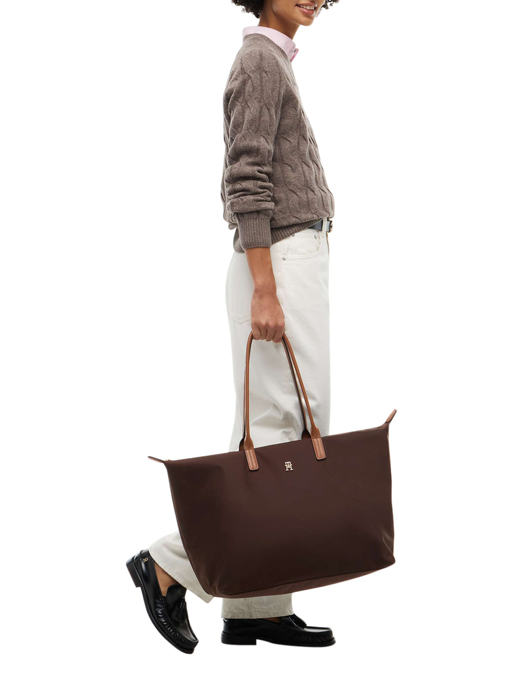 TOMMY HILFIGER 2USCITA Borsa a Mano Donna - Marrone
