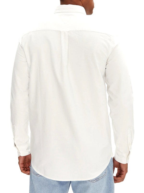 TOMMY JEANS 1USCITA Camicia Tommy Hilfiger Tinta Unita Ecru