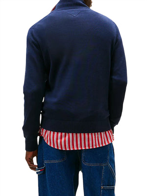 TOMMY JEANS 1USCITA Maglia Tommy Hilfiger Logo Navy