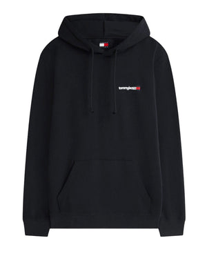 TOMMY JEANS 1USCITA Felpa Tommy Jeans Logo Stampato Nero